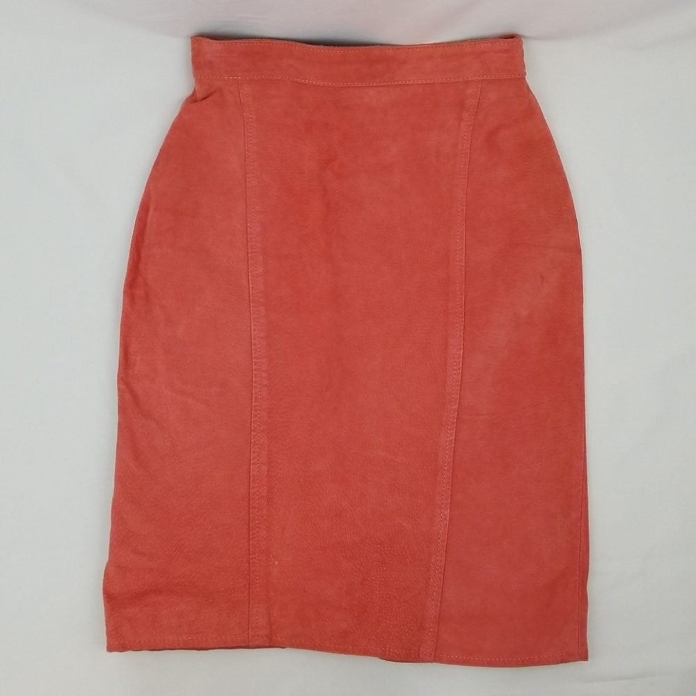 Chia Vintage Leather Skirt